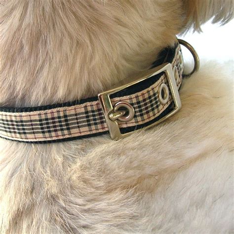 burberry dog jackets|Burberry plaid dog collar.